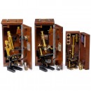 3 Zeiss Jena Microscopes