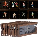 8 Magic Lantern Single Rackwork Comic Slides, c. 1880