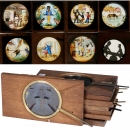 8 Single Lever Slides from England, c. 1880-90