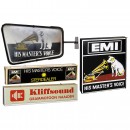 3 His Master's Voice Illuminated Advertising Signs