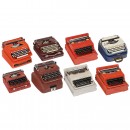 8 Portable Typewriters in Cases