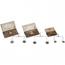 3 German Coin Scales, 1800 onwards