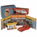 Distler Electromatic Jaguar XK 120 with Shell Filling Station, c