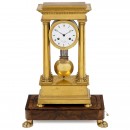 Portico Clock with Musical Movement by M. Bordier, c. 1830-40
