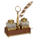 Rare Musical Desk Garniture with Transitional Movement, c. 1820 