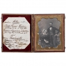 	German Daguerreotype Meine Eltern (My Parents), c. 1850
