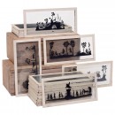 39 Magic Lantern Silhouette Slides (5 x 10 5/8 in.), c. 1850