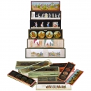 Approx. 123 Magic Lantern Slides (Height 3 1/6 in.), c. 1870-90