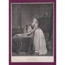 Original Etching L'Optique by J.F. Cazenave, c. 1790
