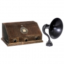 Telefunken T9 Radio Receiver with Horn Loudspeaker, 1928