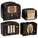 4 Philips Bakelite Radios