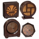 4 Philips Bakelite Loudspeakers