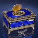 Silver and Enamel Singing Bird Box Automaton, c. 1930