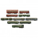 10 Märklin Passenger Cars, Gauge 00/H0