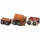 3 Stereo Viewers by Ernemann, Richard and Unis