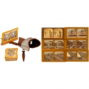 Holmes-Pattern Stereo Viewer with Tissue Stereo Cards, c. 1900