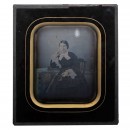 Hand-Tinted French Daguerreotype, 1851