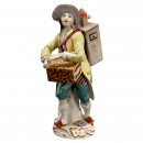 Porcelain Figure of a Magic Lanternist by Meissen, c. 1900