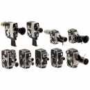 9 Bolex Double-8 Movie Cameras, 1955–65