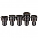 5 Zeiss Lenses for 35mm Arriflex