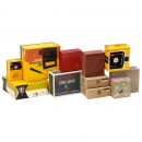Eleven 8mm Movie Cameras with Original Boxes, 1955–80