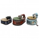 3 Toy Gramophones, c. 1925