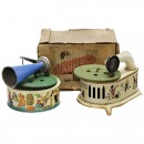2 Toy Gramophones, c. 1925