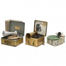 3 Toy Gramophones, c. 1925
