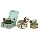 3 Toy Gramophones, c. 1925
