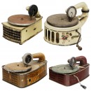 4 Toy Gramophones, c. 1925