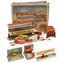4 Tinplate Toys by Höfler, c. 1950