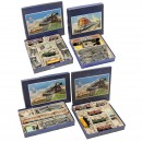 4 Distler Railway Presentation Boxes, Gauge 0, c. 1950
