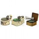 3 Toy Gramophones, c. 1925