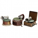 3 Toy Gramophones, c. 1925