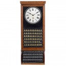 American Hotel Time Clock for Wake-up Calls, c. 1920