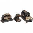 3 American Check Protectors, c. 1900
