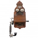 L.M. Ericsson Model AB 120 Wall Telephone, c. 1898