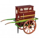 Spanish Miniature Barrel Piano on Handcart, c. 1960