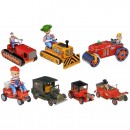 Group of Japanese Battery Toy Vehicles, c. 1960-70
