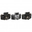 3 Different Exakta-B for 4,5 x 6 cm