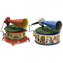 2 Toy Gramophones, c. 1925