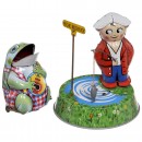 2 Joustra Tin Toys, c. 1960