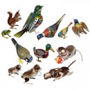 12 German Mechanical Tin Toys by Köhler, c. 1950-60