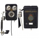 2 Small Wall Telephones, c. 1925