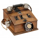 Small French Telephone Switchboard, c. 1925