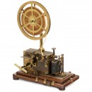 French Brass Morse Telegraph by Digney, c. 1880