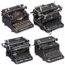 4 German Typewriters