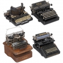 4 American Typewriters