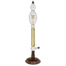 Large Geissler Tube with Uranium Glass Flower, c. 1915