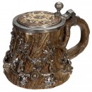 Mettlach Tree Trunk Stein by Villeroy & Boch, 1851
